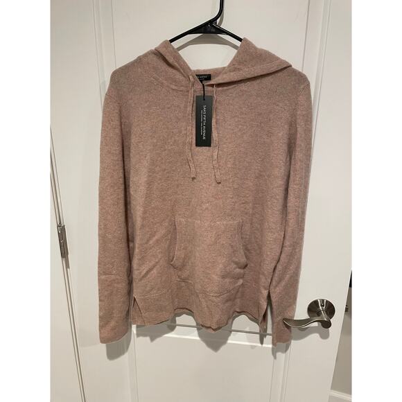 Saks Fifth Avenue Cashmere sweater with hood size medium unicorn nwt - Picture 5 of 9